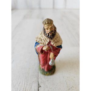 Vintage Italy Wiseman incense nativity mini village Xmas Italia fontanini